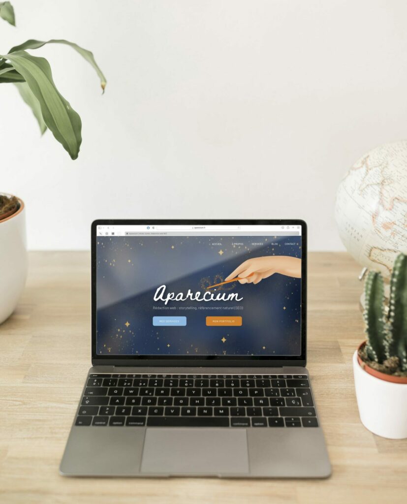 page site aparecium rédactrice web