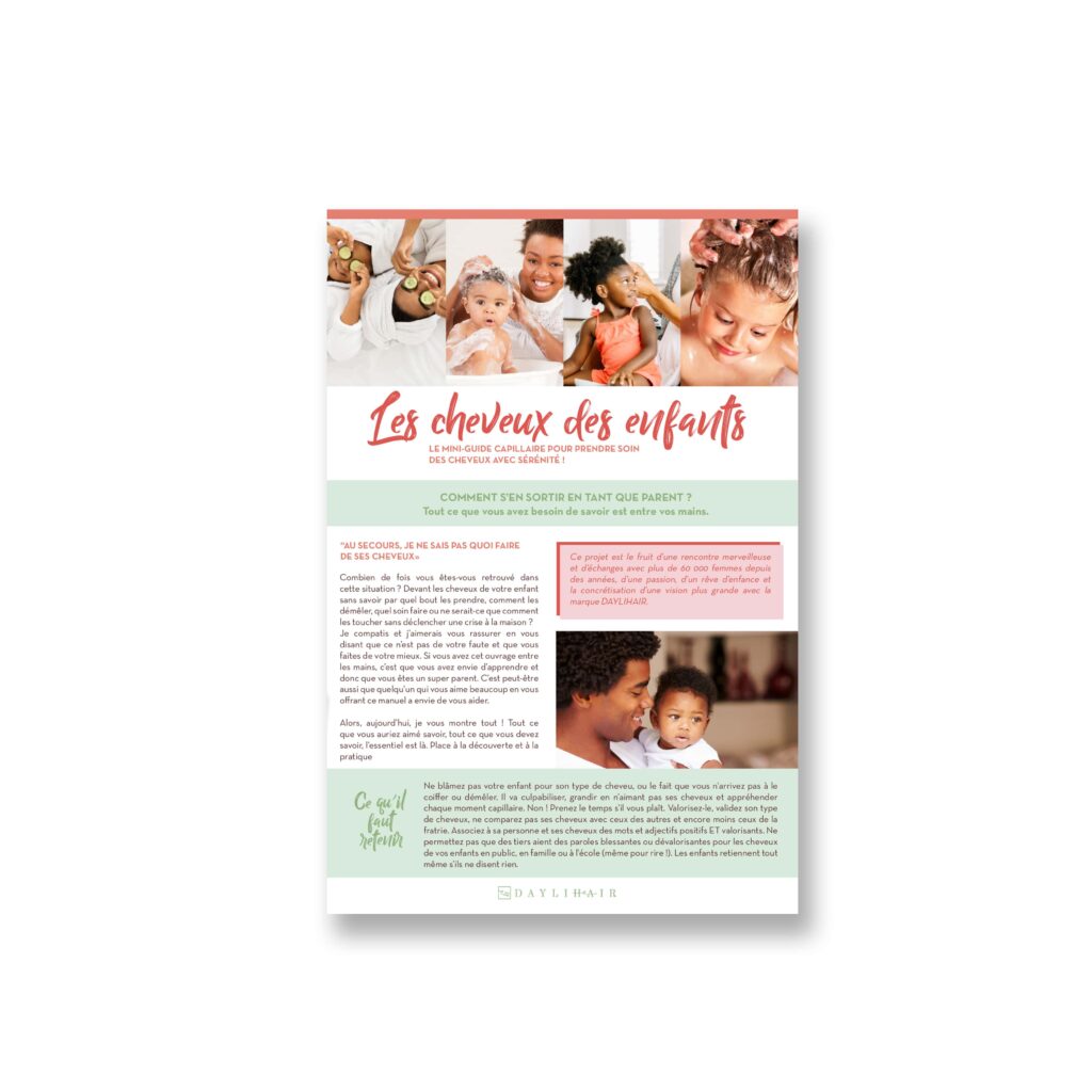 Couverture brochure pour enfant