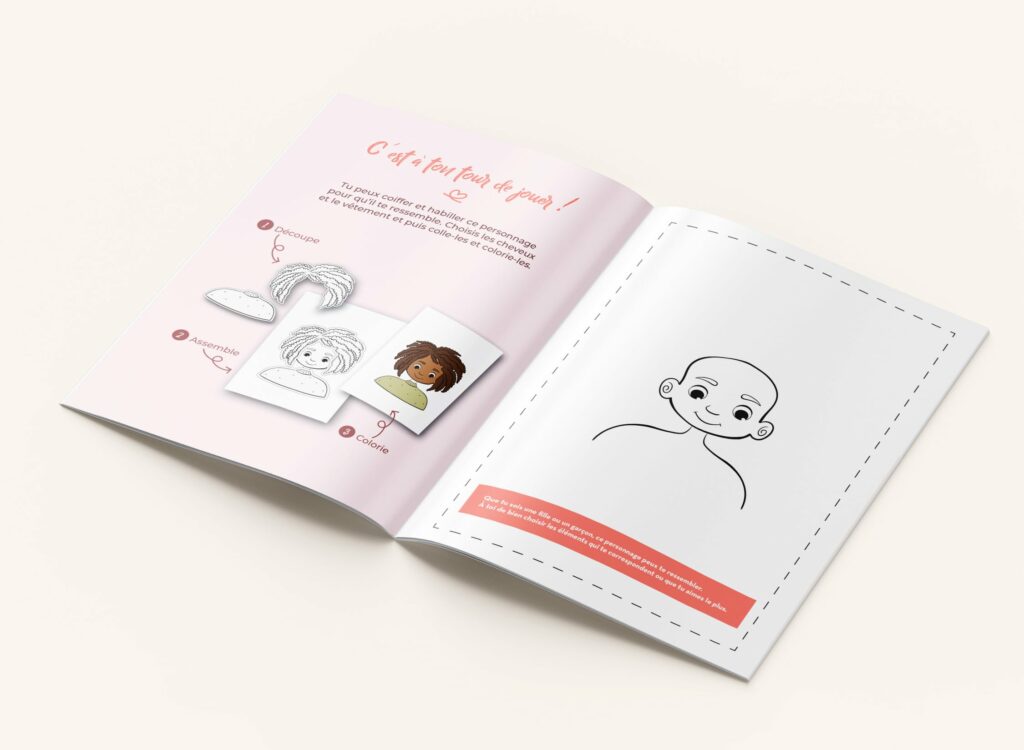 Mise en page guide pour enfant page coloriage