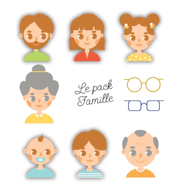 kit illustration famille