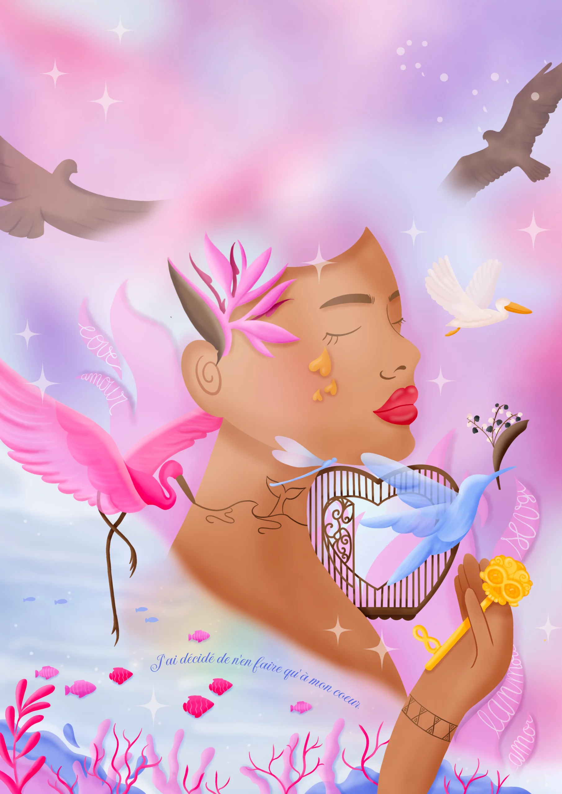 illustration couverture de livre de poesie