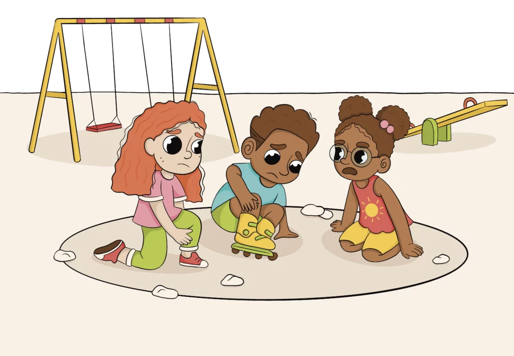 illustration jeunesse parc de jeu