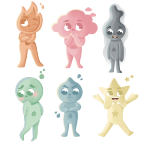 personnage émotions enfants