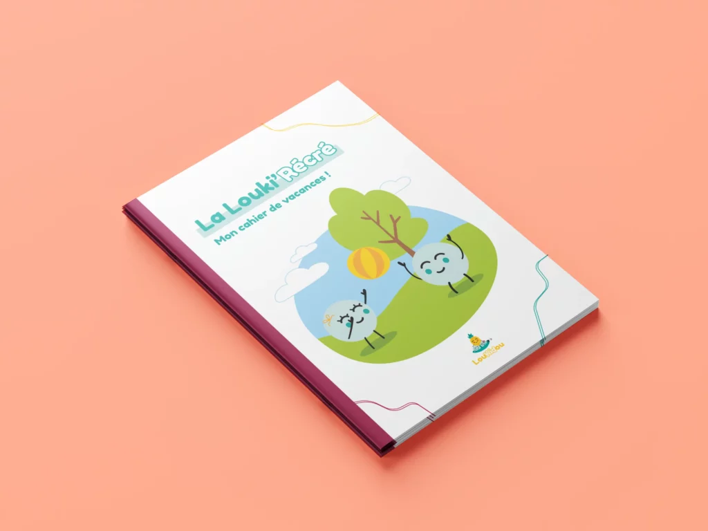 livre de jeu vacances graphisme