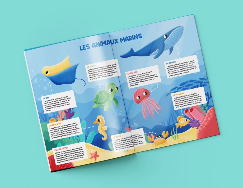 apprendre les animaux de le mer