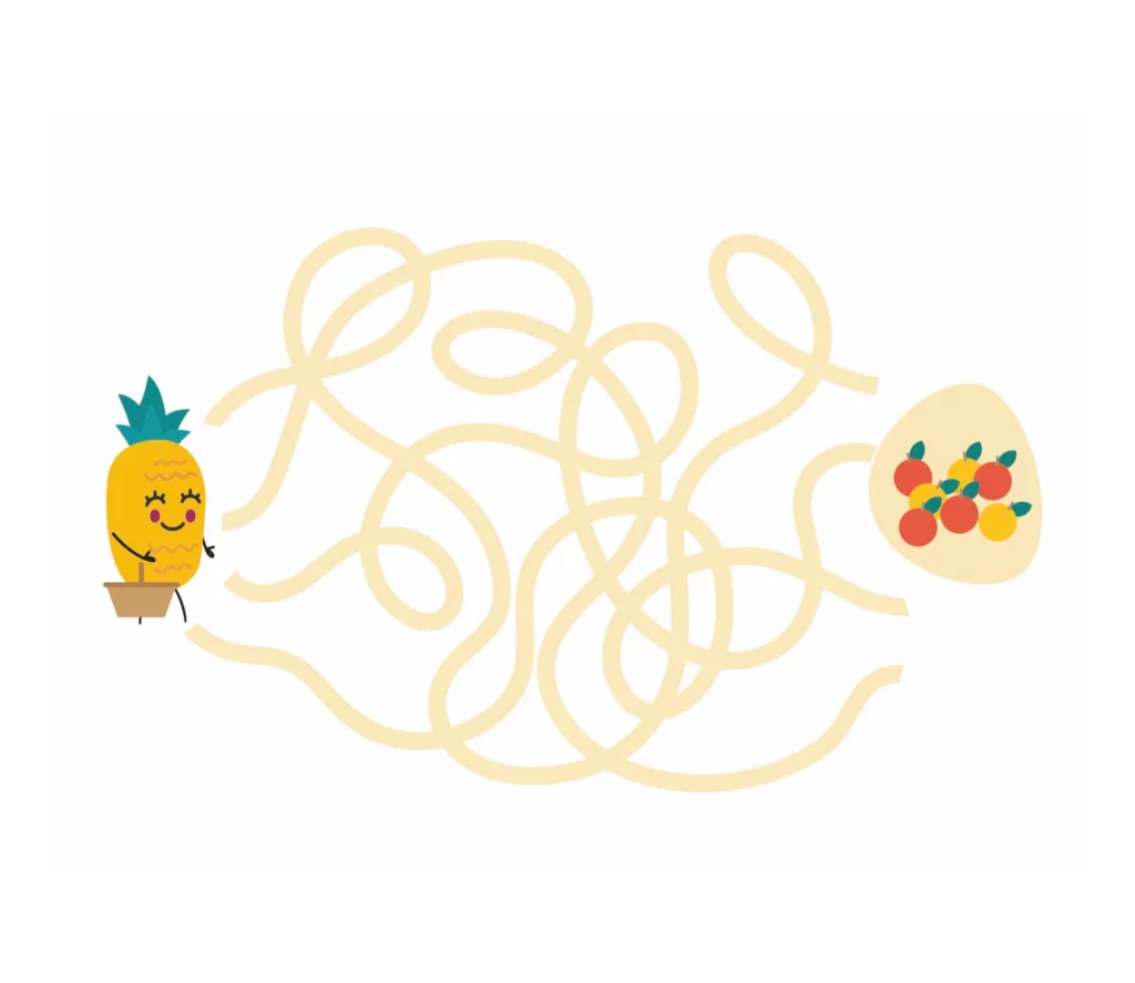 chemin jeux illustration