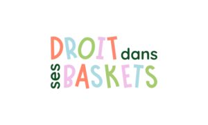 logo droit dans ses baskets