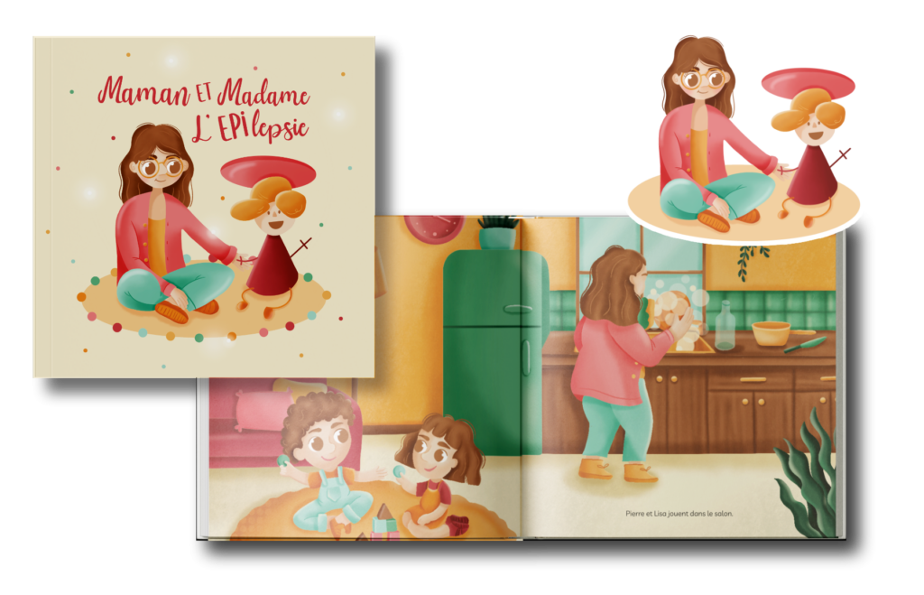service illustration jeunesse rose poudree