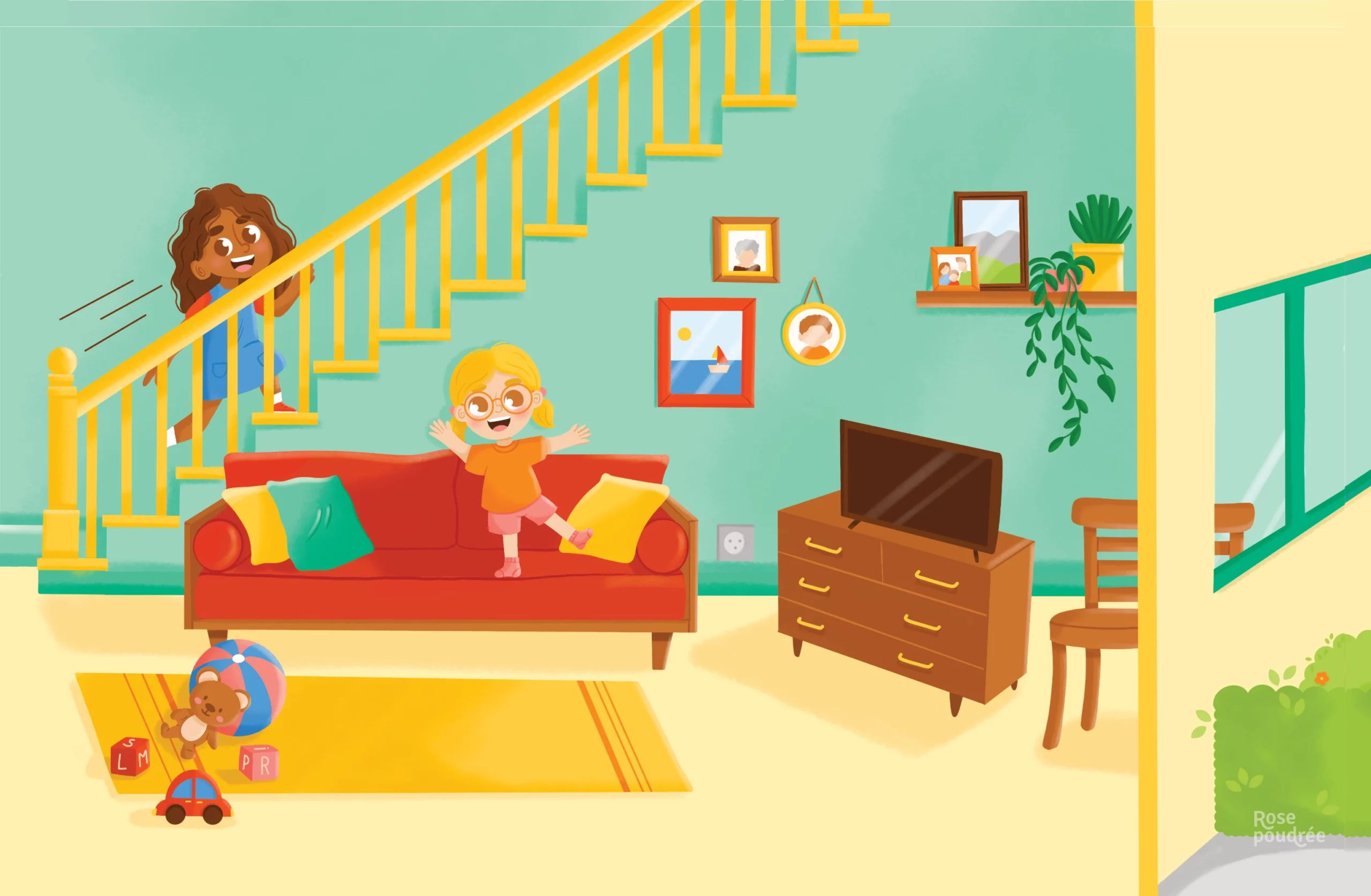 Illustration pédagogique salon