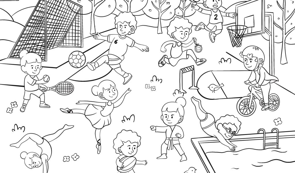 illustration textile coloriage pour enfant